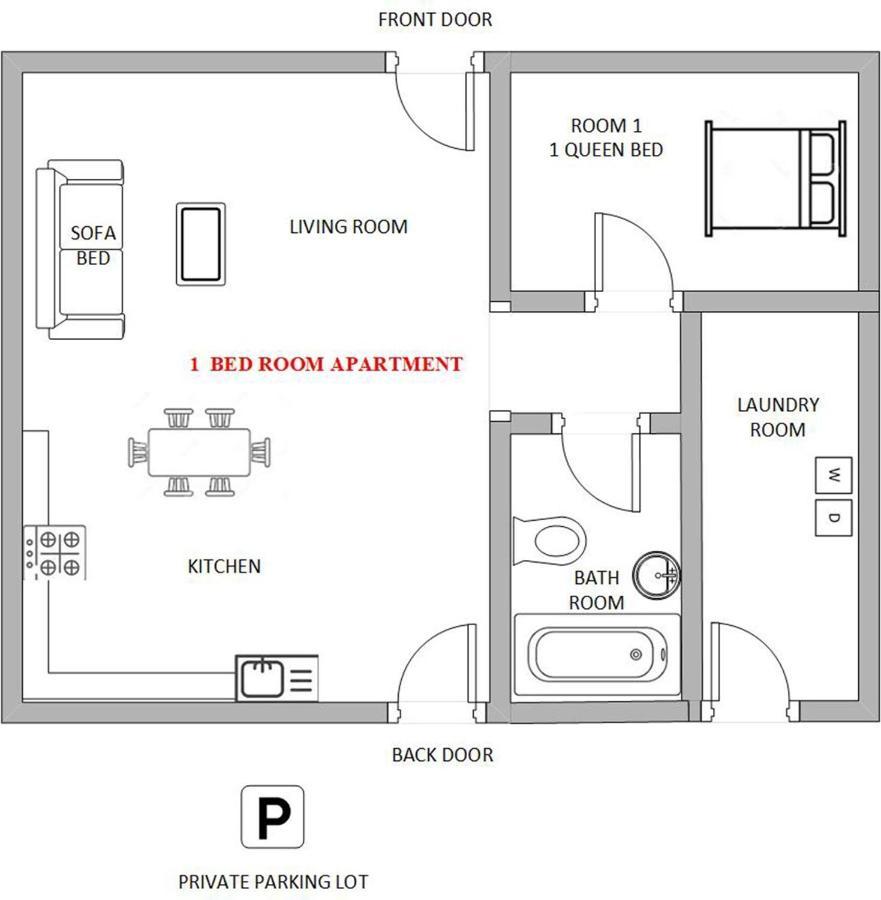 1 Or 3 Bedroom Apartment With Full Kitchen Page Exteriör bild